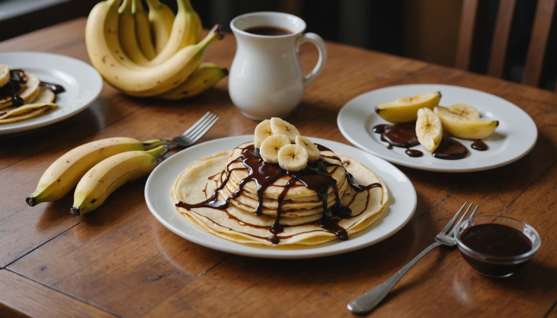 crepe banane chocolat