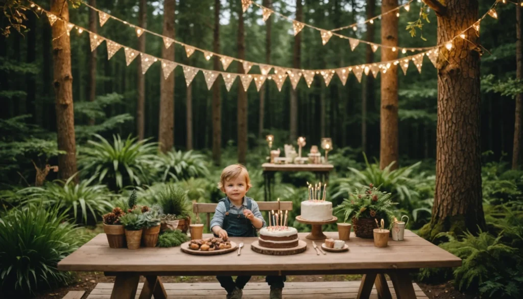 déco anniversaire nature et bois